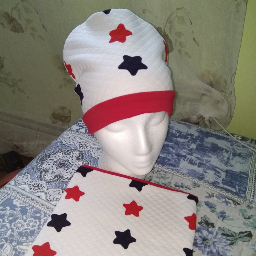 Star Hat set m-l,  cotton